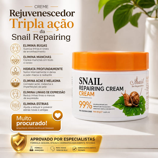 😍CREME REJUVENESCEDOR DE CARACOL DA SNAIL REPAIRING- TRIPLA AÇÃO😍