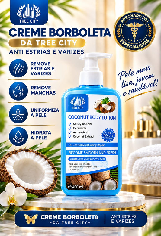 🥰CREME BORBOLETA DA TREE CITY-ANTI-ESTRIAS E VARIZES🥰