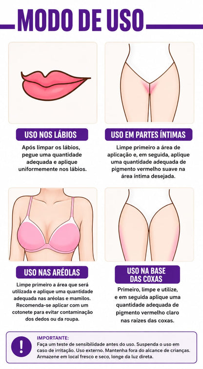 🥰SEXY PINK DA EELHOE-Clareador Multifuncional de Labios e Partes Intimas!🥰